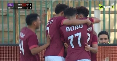 إسلام عيسى يسجل هدف التعادل لـ سيراميكا أمام الزمالك (1-1)
